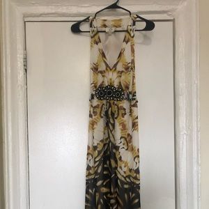 Floral chiffon maxi dress
